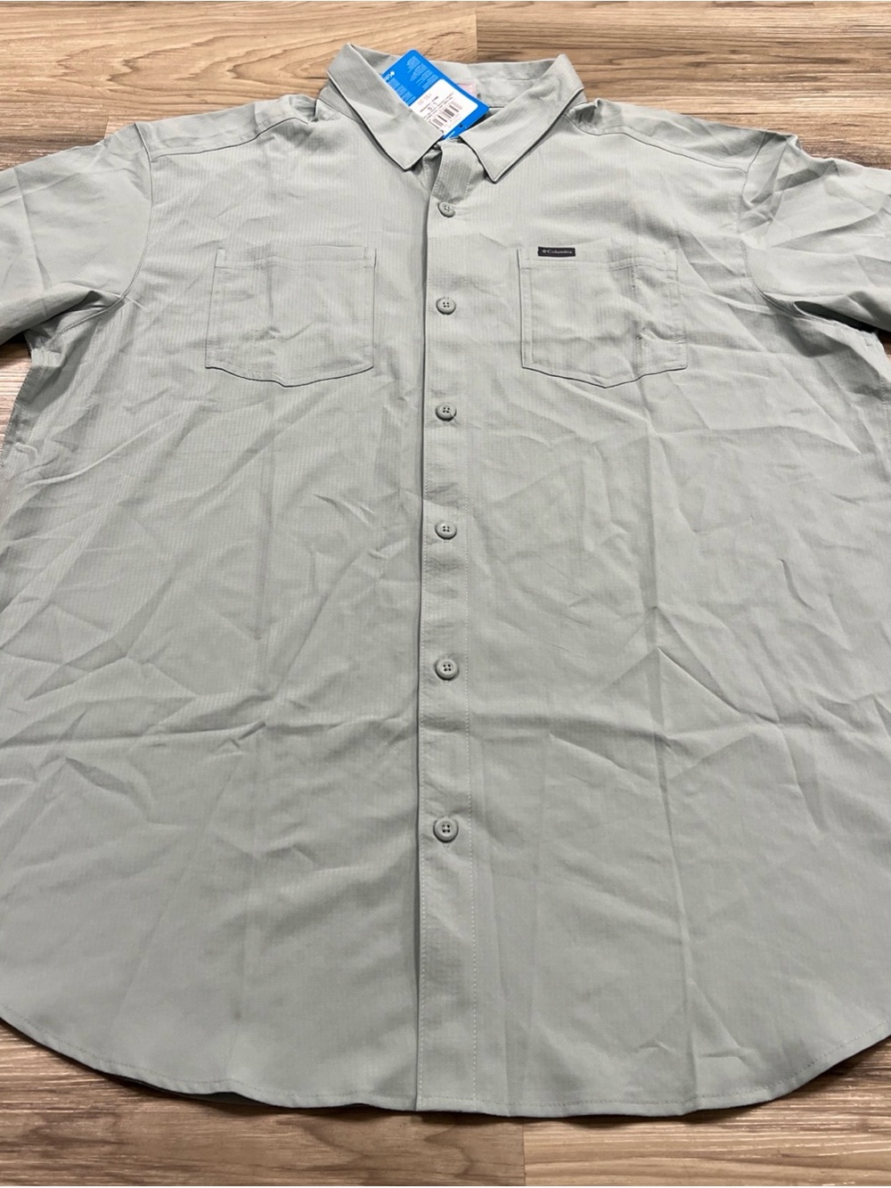 Columbia Red Eagle Lake Short Sleeve Shirt OmniShade Pocket Mens LARGE $50 NWT
